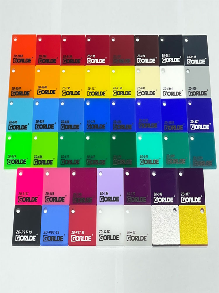 Color acrylic sheet