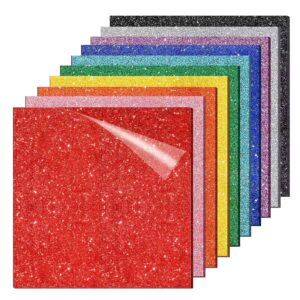 Zuokaidun 1/8\" Thick 3mm Cast Acrylic Sheets Glitter Laser Cutting Plastic Sheets for Signs & Pet Tags Glitter Acrylic Sheets